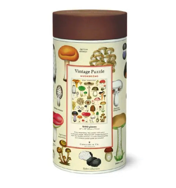 Cavallini Mushroom Puzzle 1000pc